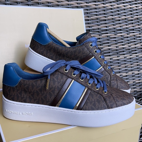 Michael Kors Poppy Stripe Lace Up MK Sig Small WMNS - Picture 7 of 16